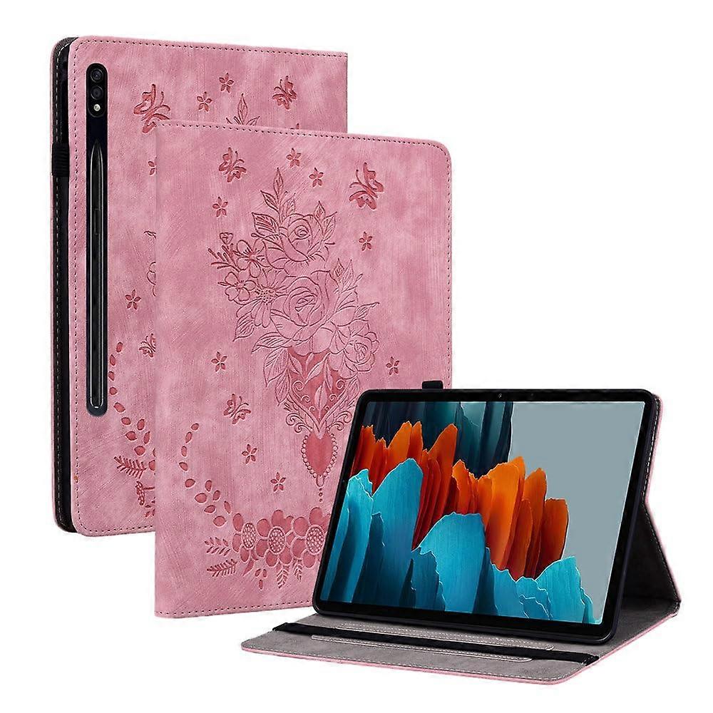 Kunstleder Wallet Case For Samsung Galaxy Tab S8/S7 11 inch  Pink