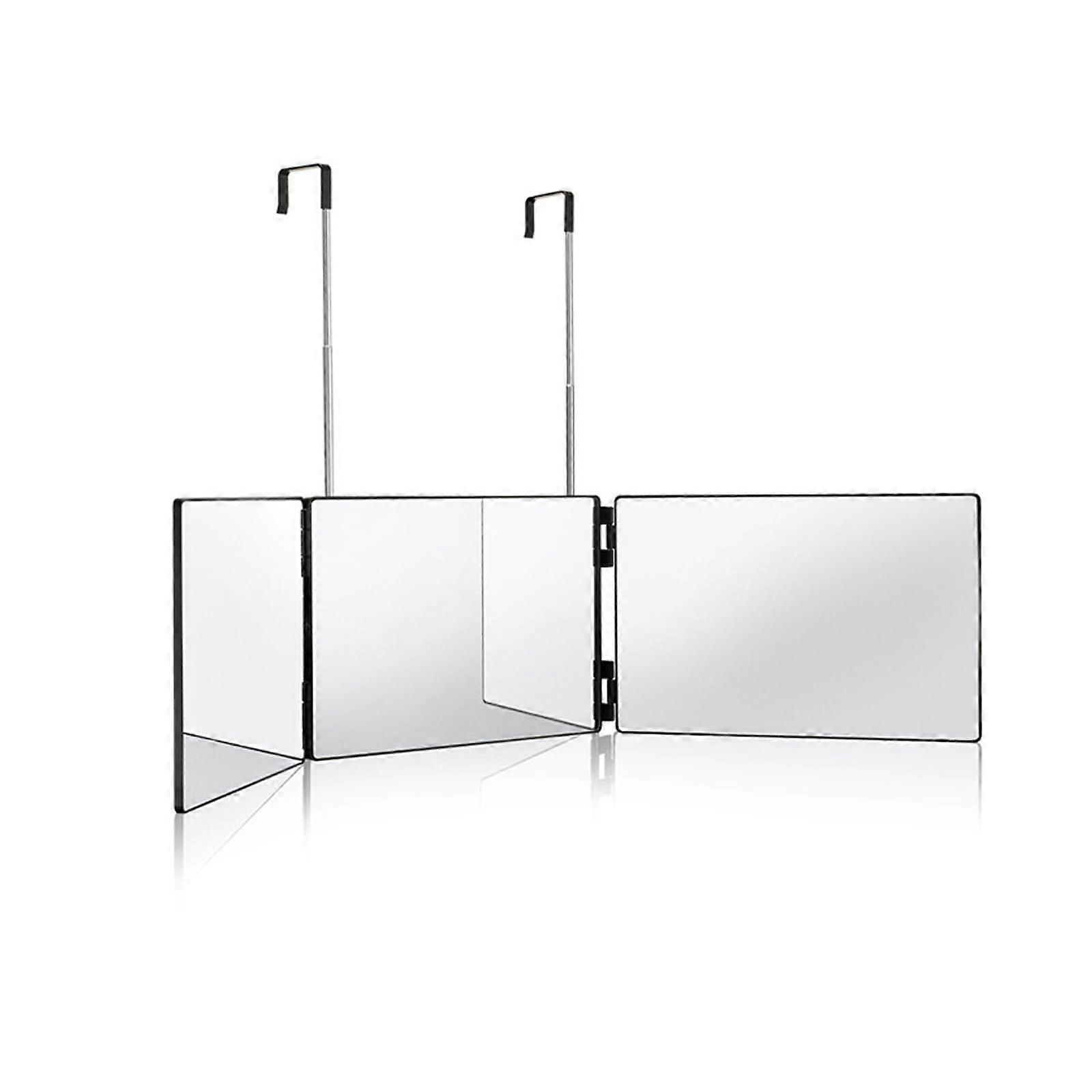 3 Way Mirror, Adjustable Height, 360° Makeup Mirror For Styling And Hair Cutting