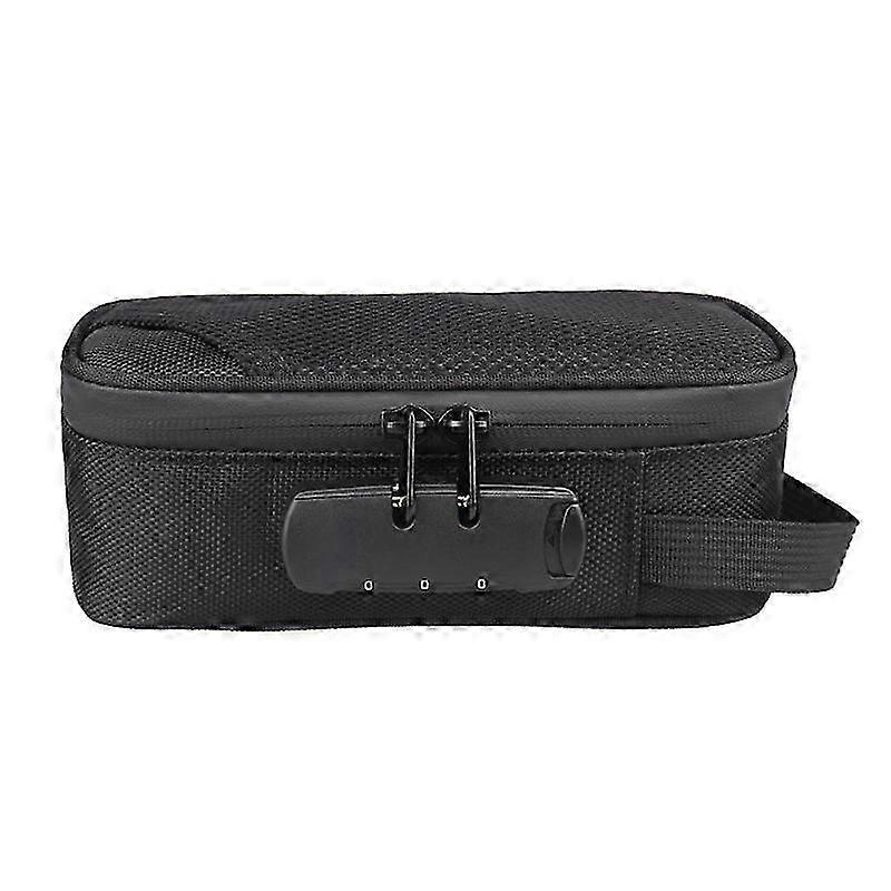 Smoking Smell Proof Stash Case Bag With Combination Lock Carbon Lined Container Organizer For Tobacco Weed Storage Case