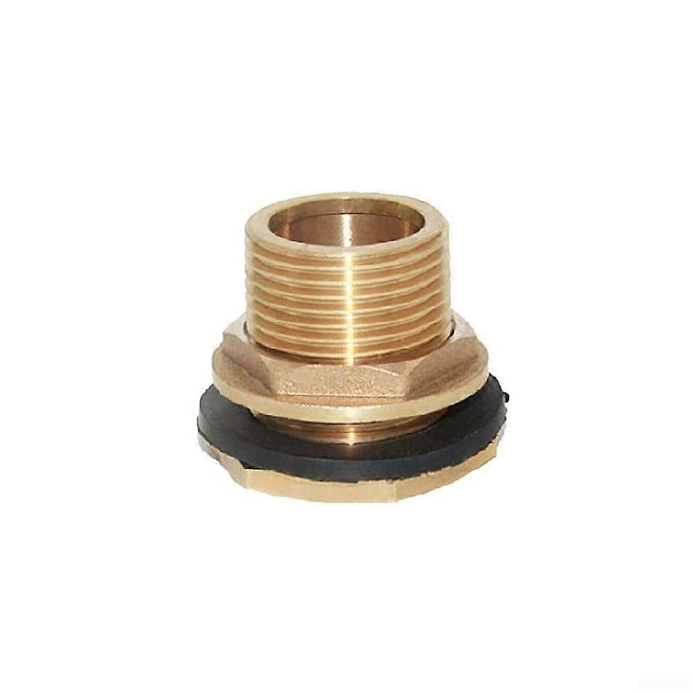 Rain barrel faucet connection with brass angle valve, Clicklock faucet for rainwater tanks and containers, screw connection, 20 mm, 25 mm, sizes (1/2)