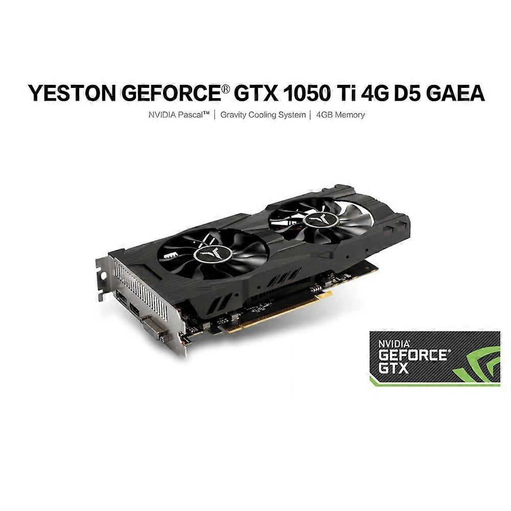 Yeston GeForce GTX 1050Ti 4G D5 GAEA Grafikkarte mit 1291-1392MHz/7008MHz 4GB/128Bit/GDDR5 Speicher Gravity Cooling System