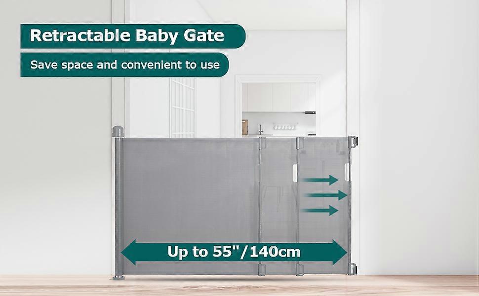 Retractable Safety Gate-Gray