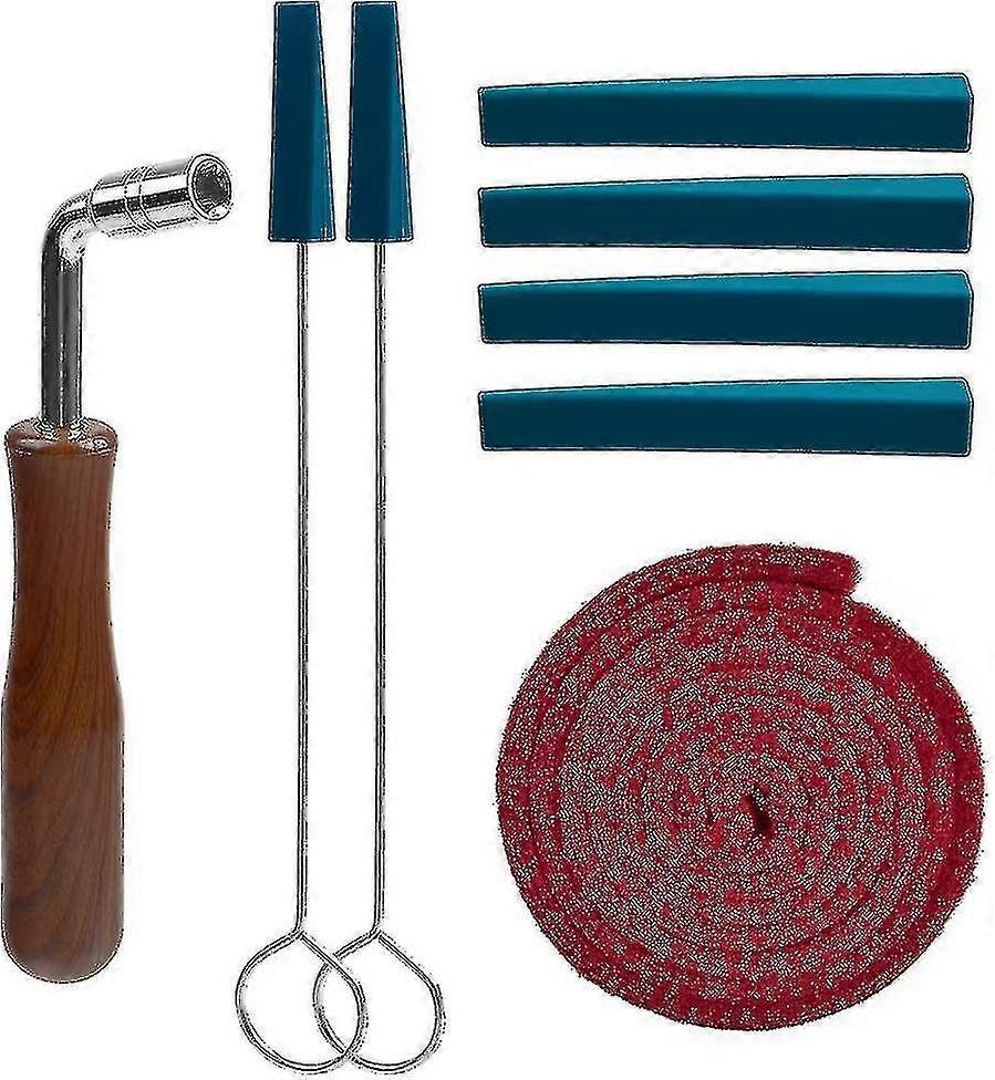 Professional Piano Tuning Kit with 8 Pcs Set - Including Wrench Hammer, Temperament Strip, Mute Kit for Piano DIY Fixings
