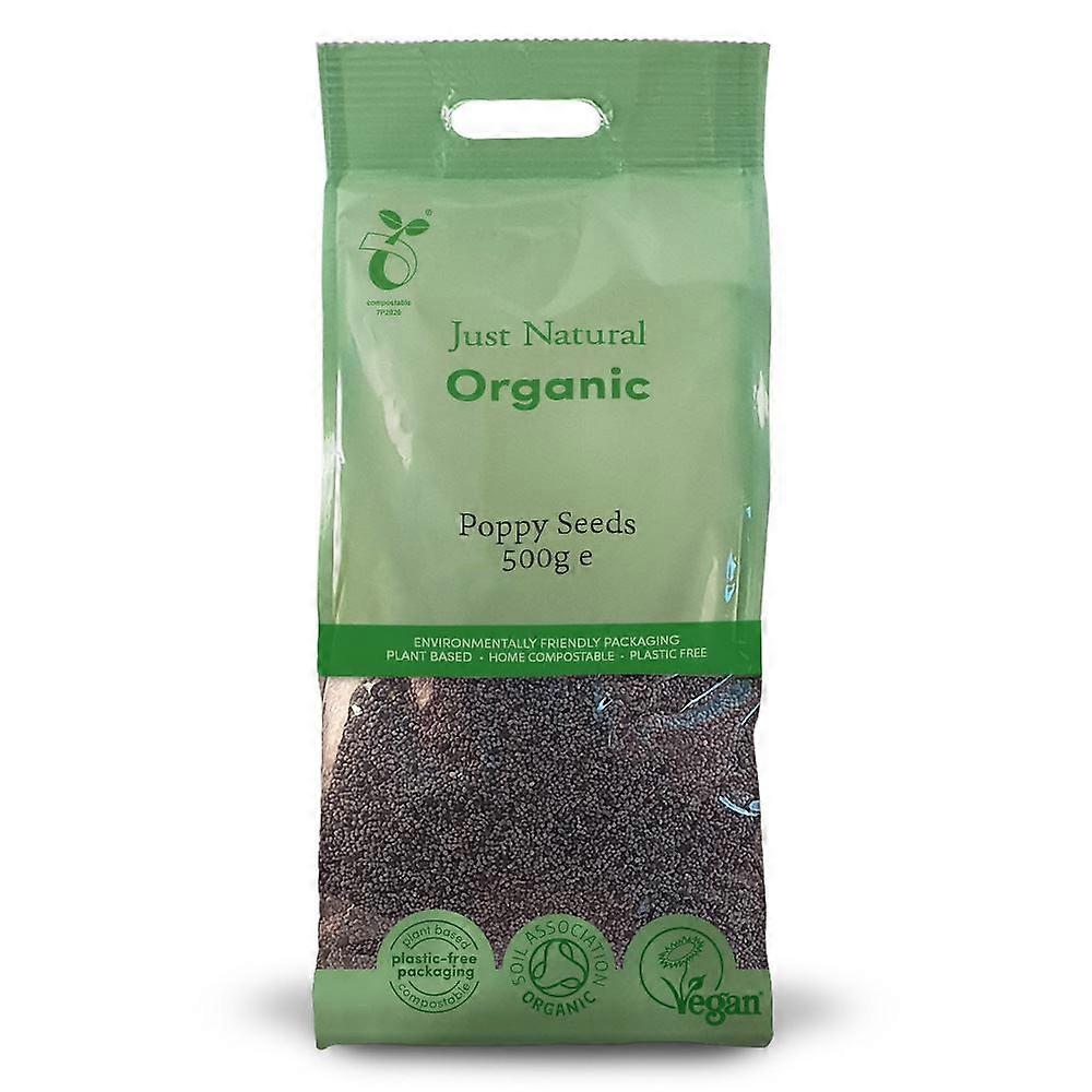 ジャスト ナチュラル オーガニック オーガニック ケシの実 500g - 2 パック