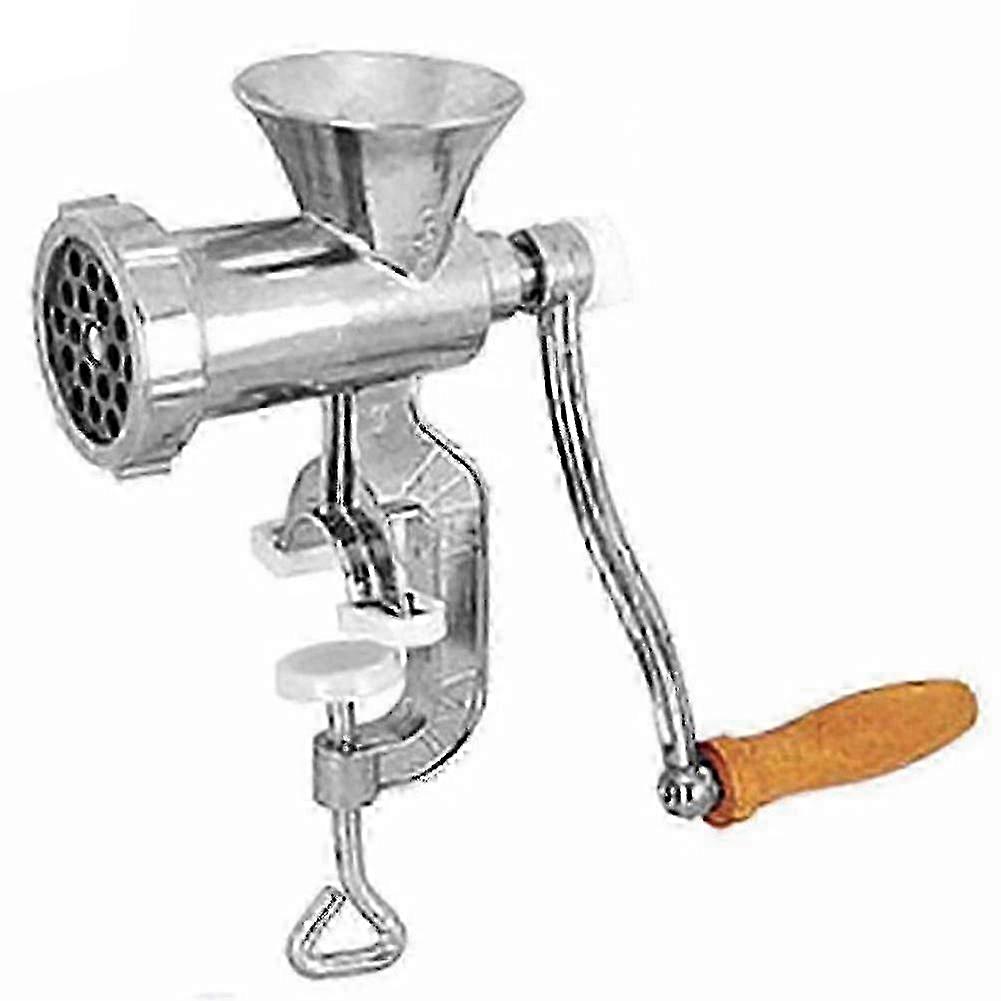 Manual Hand Crank Meat Grinder for Kitchen - Multifunctional Sausage Stuffer & Noodle Maker with Heavy Duty Clamp