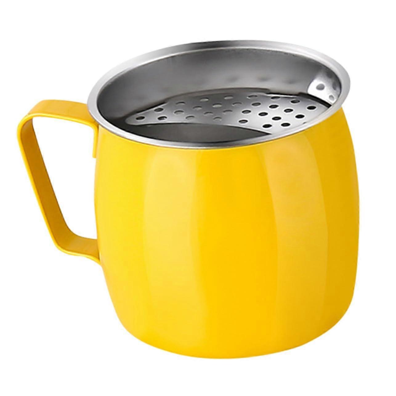 Stainless Steel Tea Mug with Built in Filter and Stable Base for Office and Party