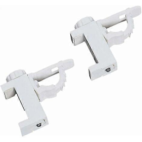 Fixed Clamp Curtain Rod Clip, Adjustable Bathroom Hook Storage Hook
