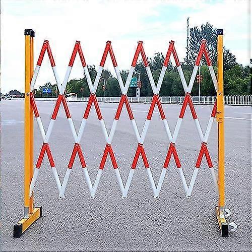 Retractable Traffic Guardrail Portable 1.2x6m Extendable Crowd Control Barrier for Events Red, Easy to Use