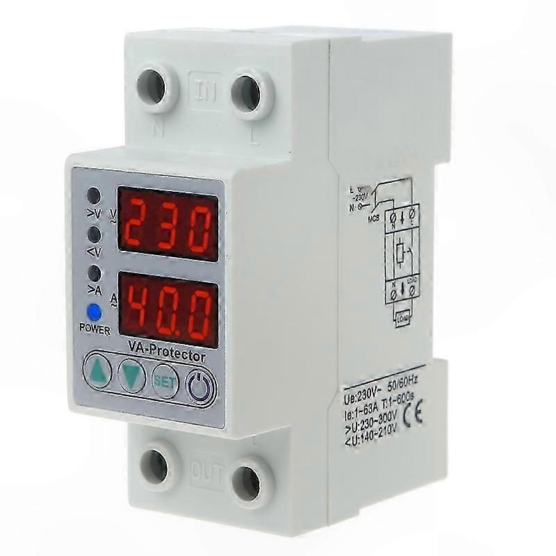 Voltage Protector with Current Limit and Voltmeter Display