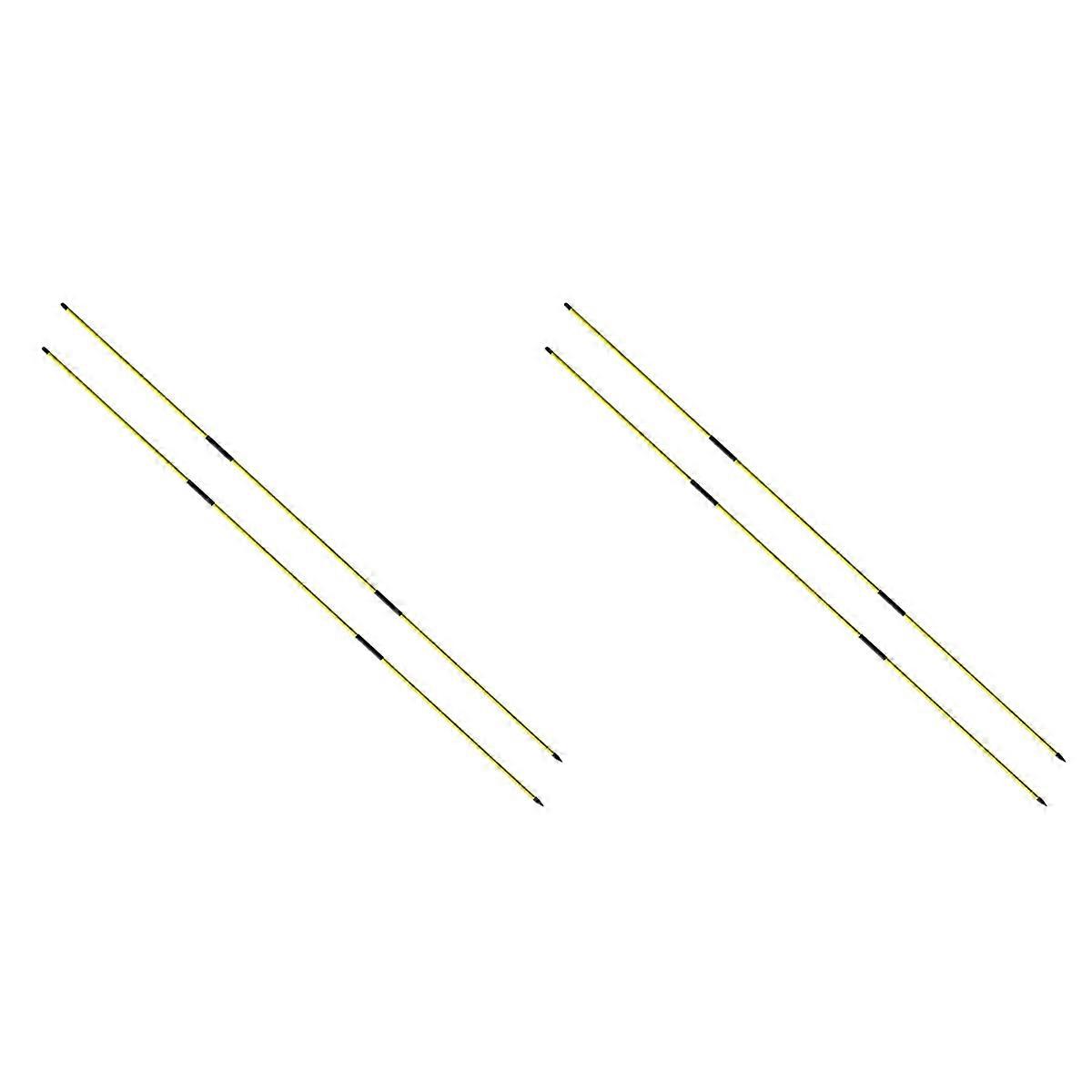 Golf Alignment Sticks Training Aid 4 Pack,3-Section 48 Inch Golf Swing Trainers Foldable Practice Ro