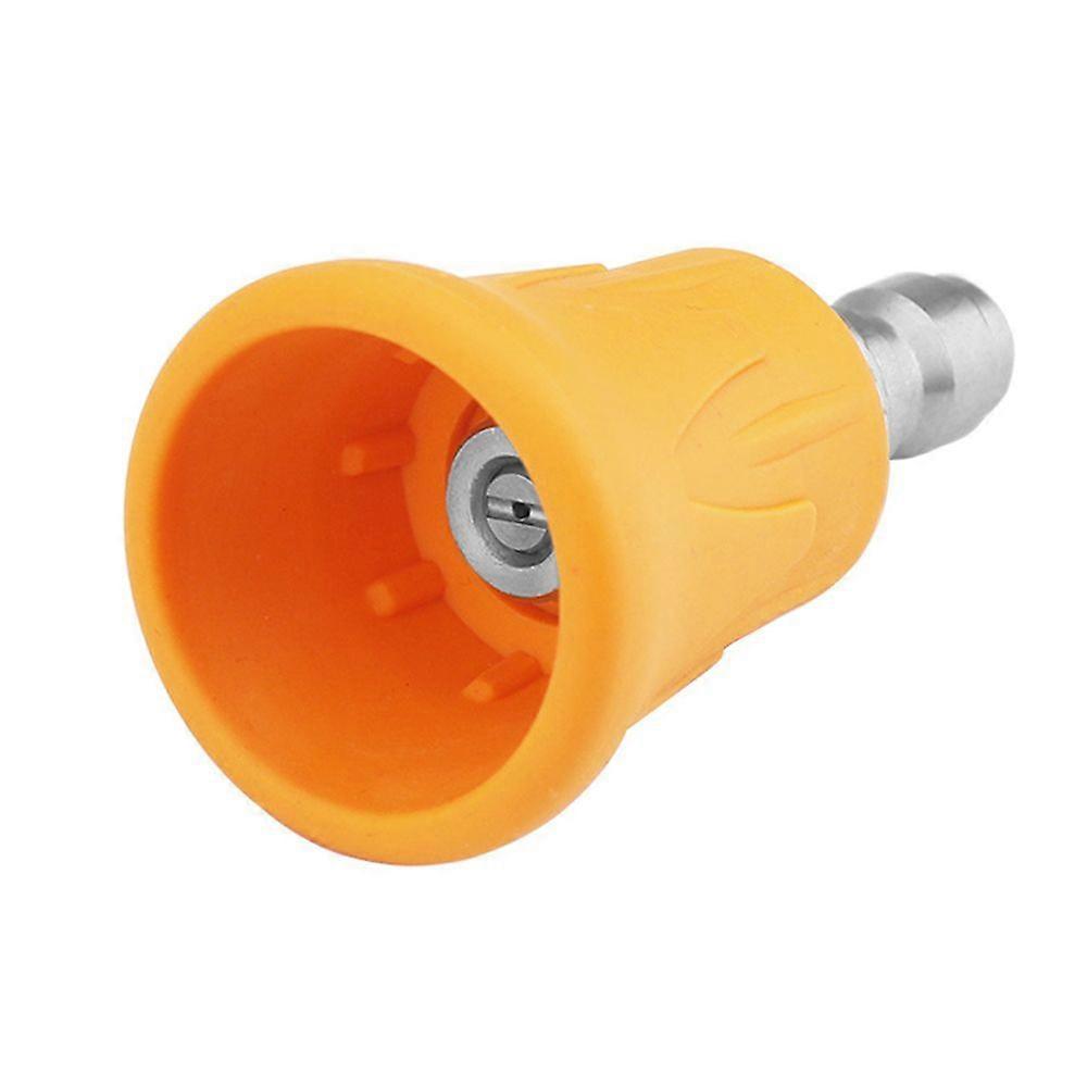 Pressure Washer Nozzle Guard, Stainless Steel High Power Washer Nozzle Tips Set with Upgraded Rubber Protector Cover, 4Pcs Pressure Washing Nozzle Hol