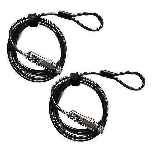 2pcs USB notebook laptop combination lock, universal security USB 4-digit combination lock for PC