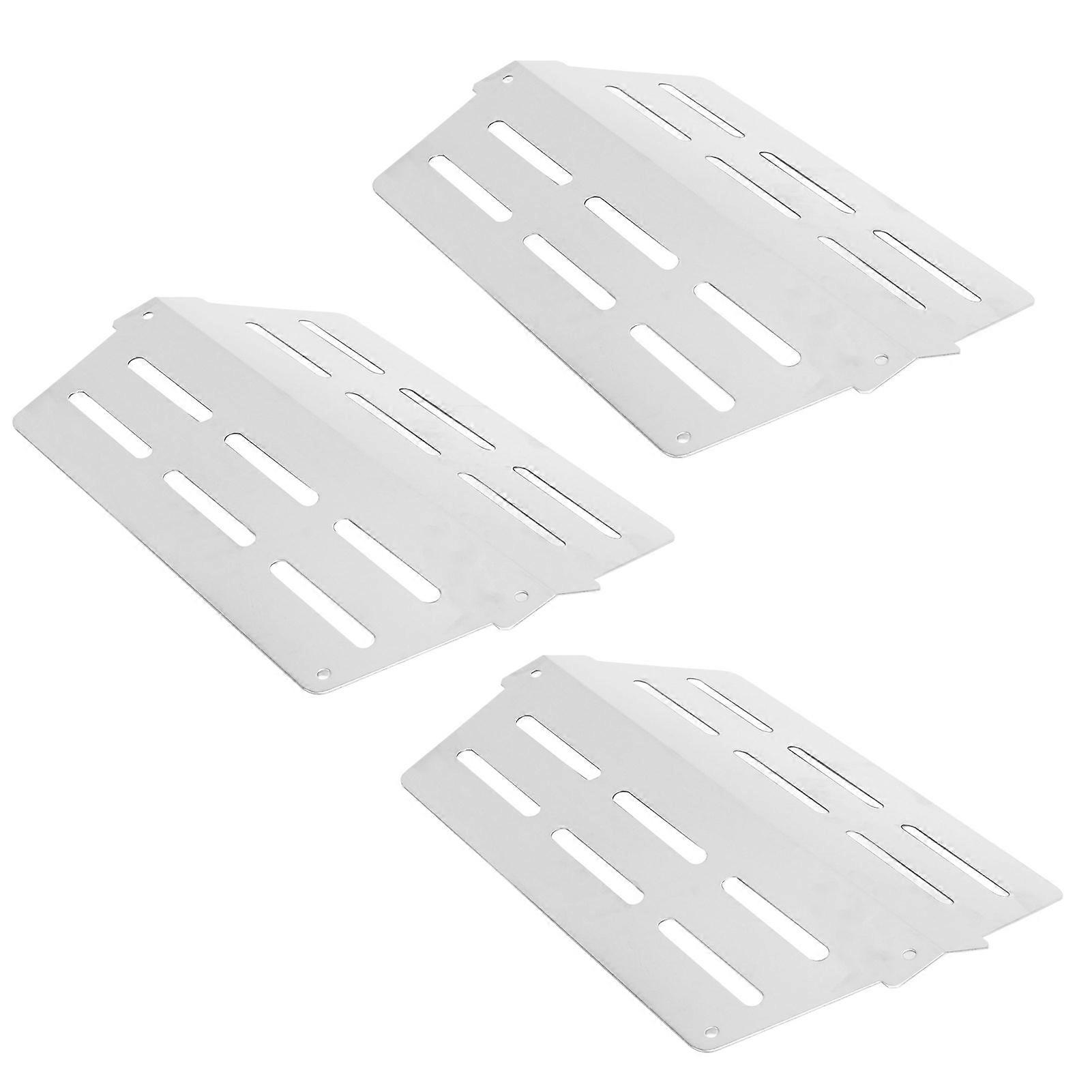 3 Pcs Plate Stainless Steel Wear Rust Corrosion Resistance Gas Grill Heat Tent Replacement for Weber Genesis