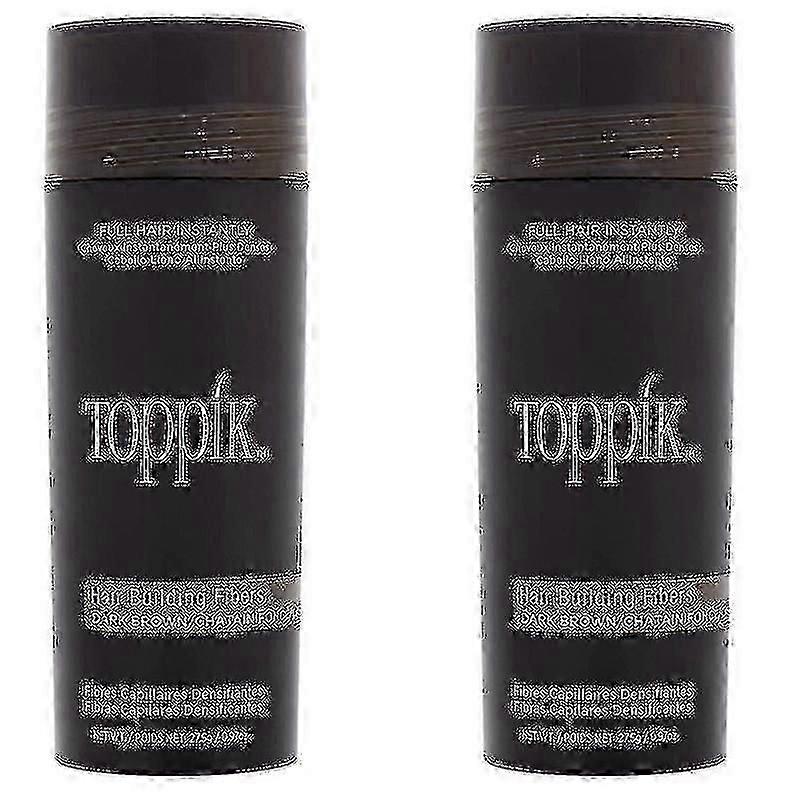 2 包 Toppik 造发纤维 深棕色 27.5 克 / 0.97 盎司护发
