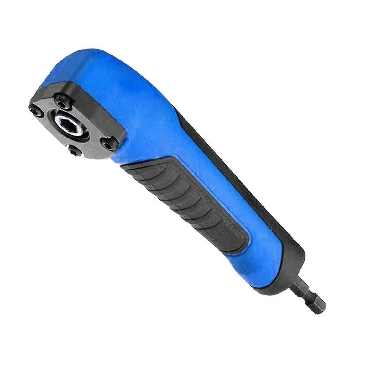 90 Degree Right Angle Drilling Shank Extension Adapter Powerful Corner Multi-Purpose Power Tool Parts Accessories Blue