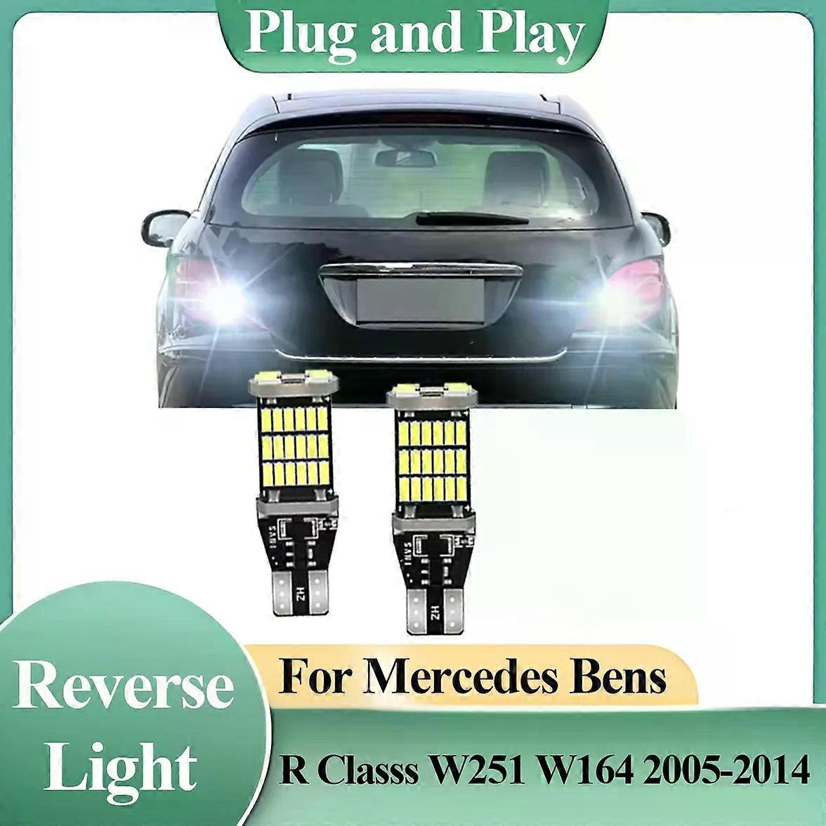 LED Car Reverse Lights T15 W16W Bulb Backup Lamp Auto Accessories For Mercedes Benz R Class W251 W164 2005 - 2014 2006 2007 2008