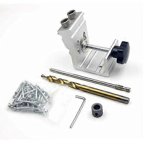 -Pocket Hole Jig Kit, Woodworking Tool System, Drill Guide, Carpentry Tool, Screw Locator