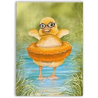Quebra-cabeças 300/500/1000 Peças para Adultos-Rosquinha Pato Amarelo-Quebra-cabeças de Madeira, Jogos Infantis, Brinquedos Educativos, Ao ar livre, Livros, Desafios,