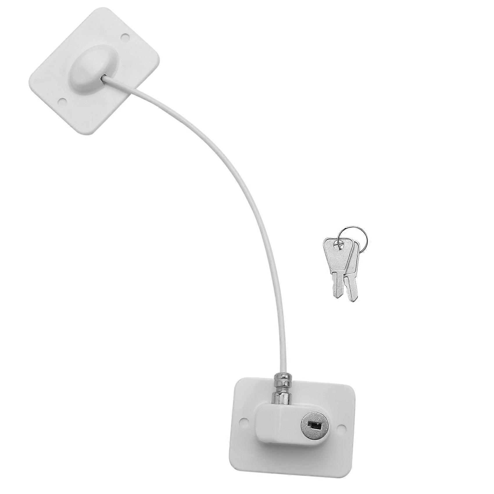 Restrictors with Safety Lock Cable, No Screws Required To Avoid Damage and the Safety, White