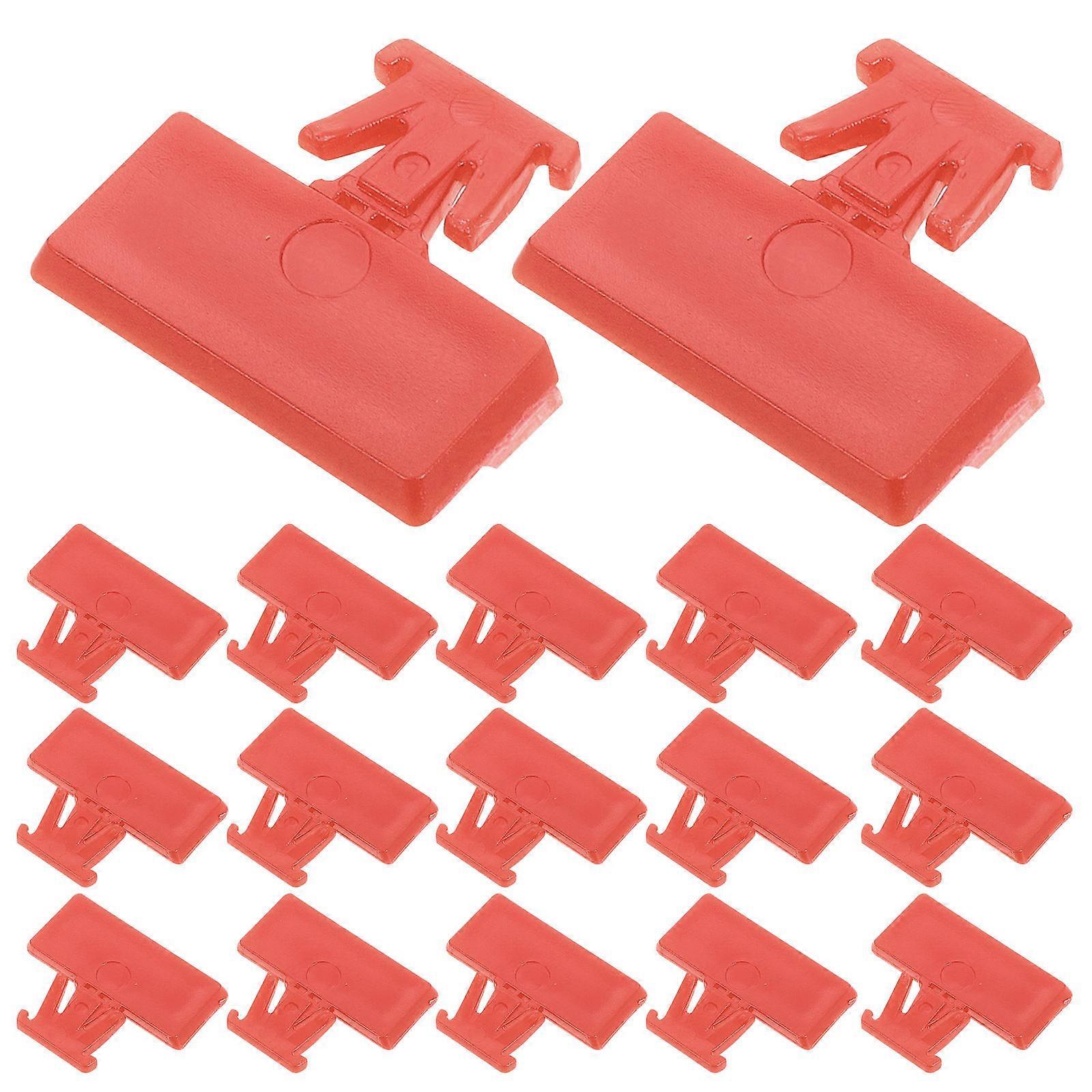 Red Plastic Storage Box with Lock for Home Office School Use Multifunctional Plastic