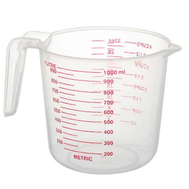 1000Ml Measuring Cup Baking Tool Kitchen Tool    Plastic Measuring Cup Tool Cup with Scal