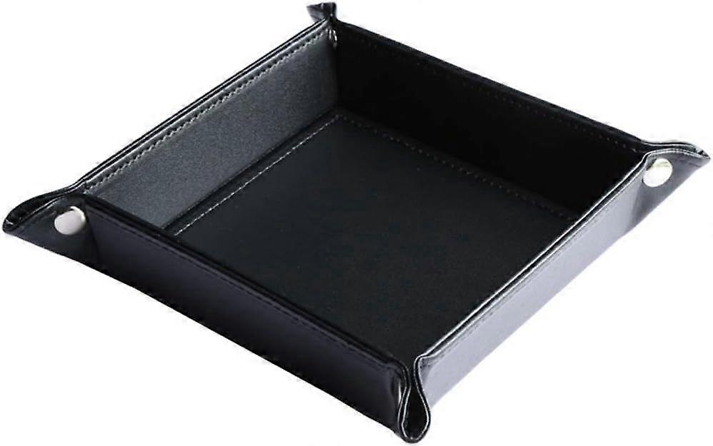 Leather Key Organizer Tray, Storage Tray for Coins, Keys, Wallets and