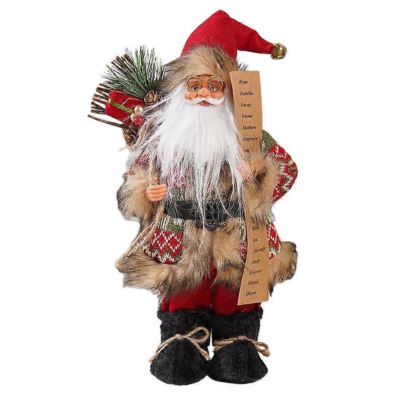 Santa Claus Plush Toy, 12 Inches, Multiple Colorful Hats to Choose From
