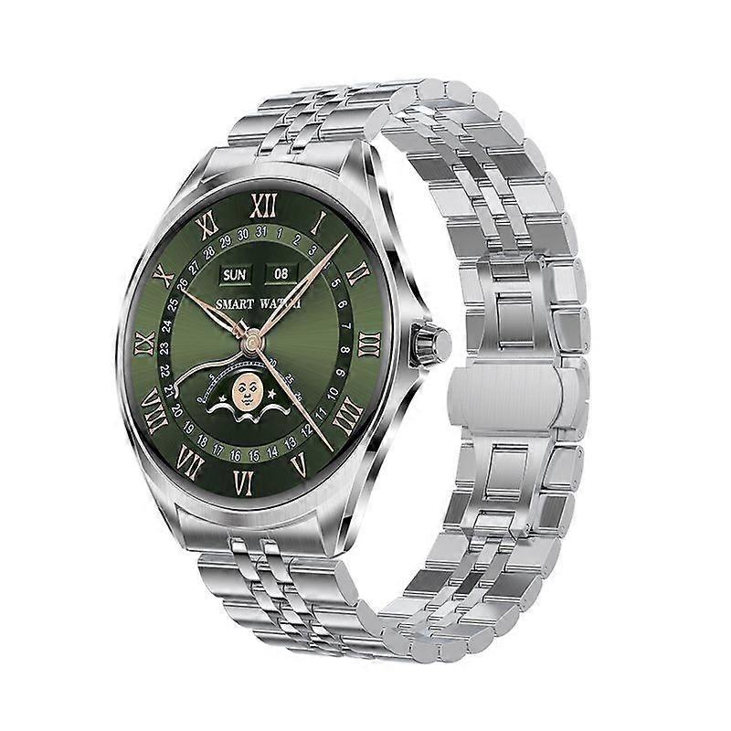 Smartwatch with 1.43-inch AMOLED Screen, Bluetooth Calling, and Sports Modes(Silver)