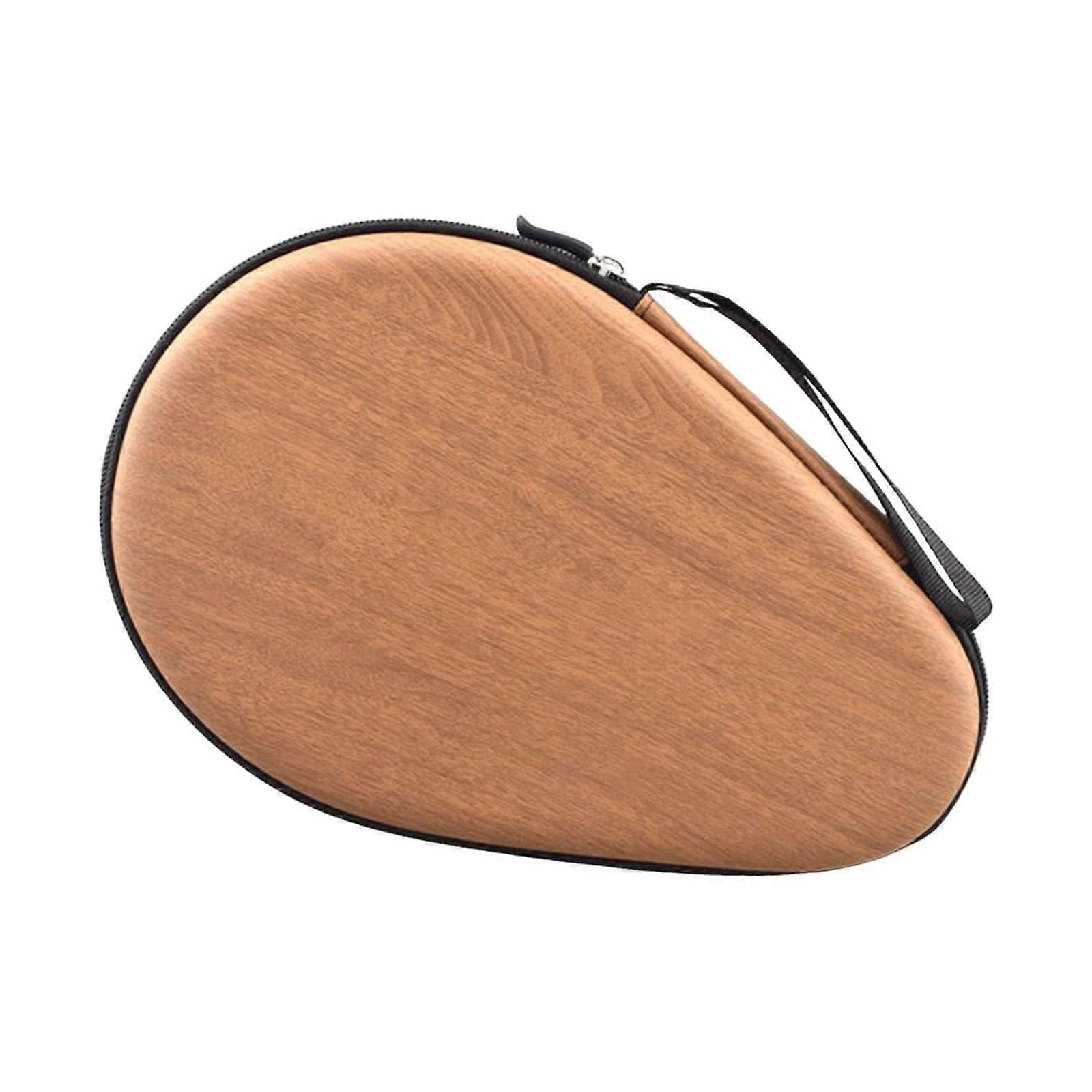 Multifunction Table Tennis Racket Case Outdoor Training 18 X 28 X 7.5 Cm Red Brown Reusable Durable