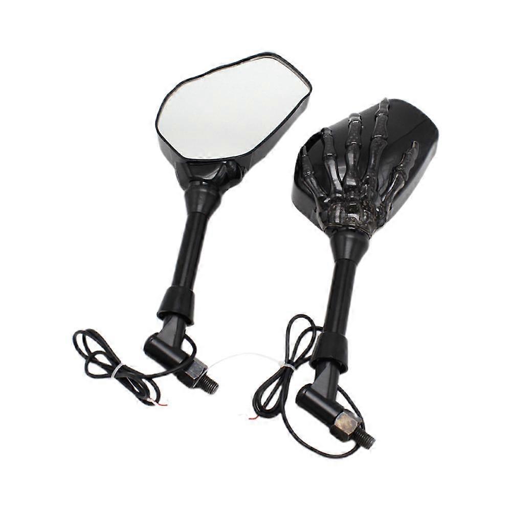 Universal Motorcycle SKELETON Skull HAND Claw Side Mirrors Claw Mirror Rear