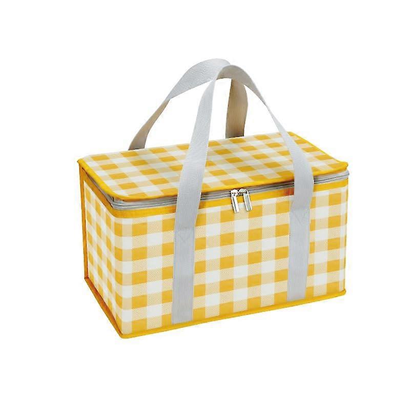 Picnic Bag 2-Piece Set Outdoor Thickened Insulated Foldable Picnic Backpack Portable Insulation Bag One Size