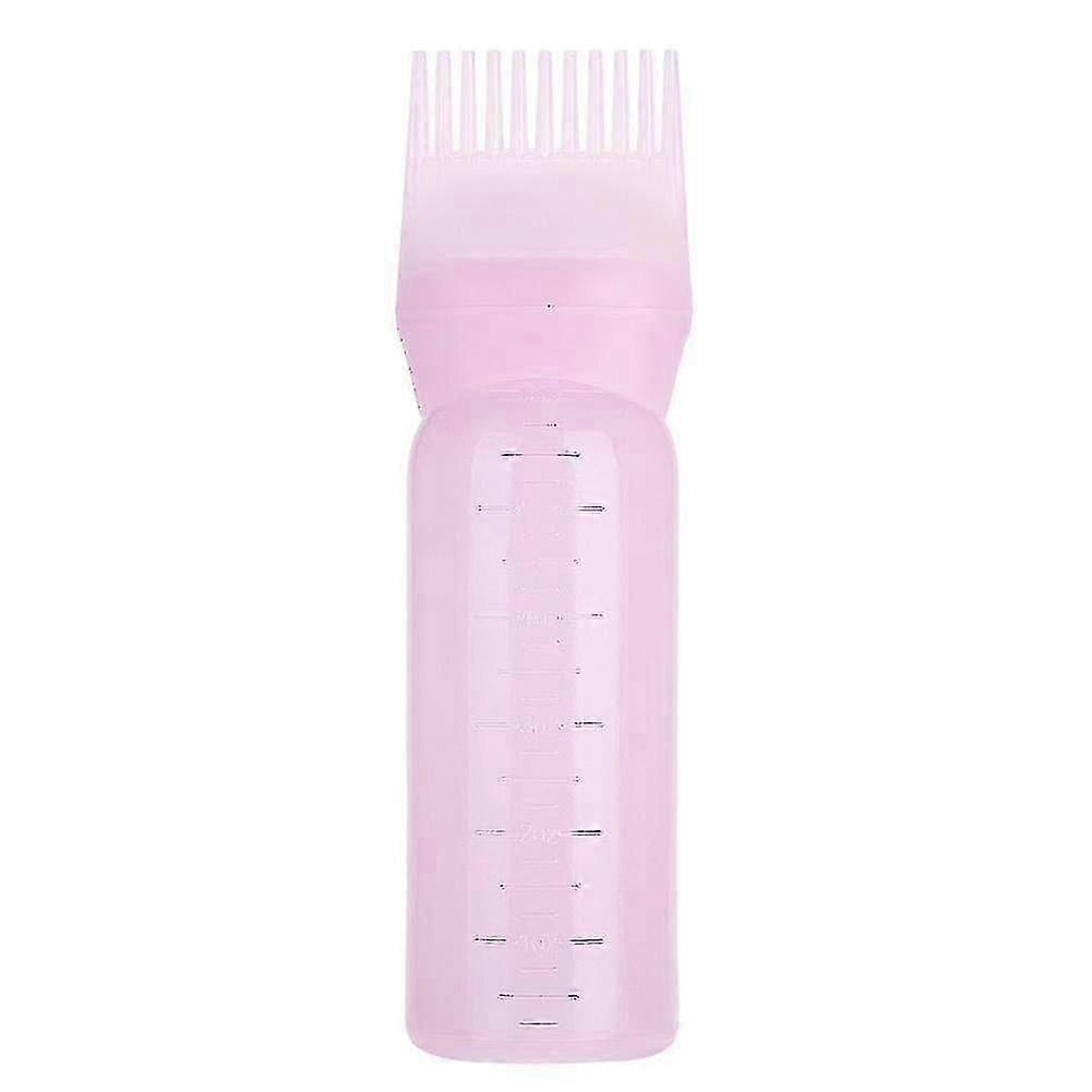 Root Comb Applicator Bottle for Hair Dye with Brush and Graduated Scale for Precision Application