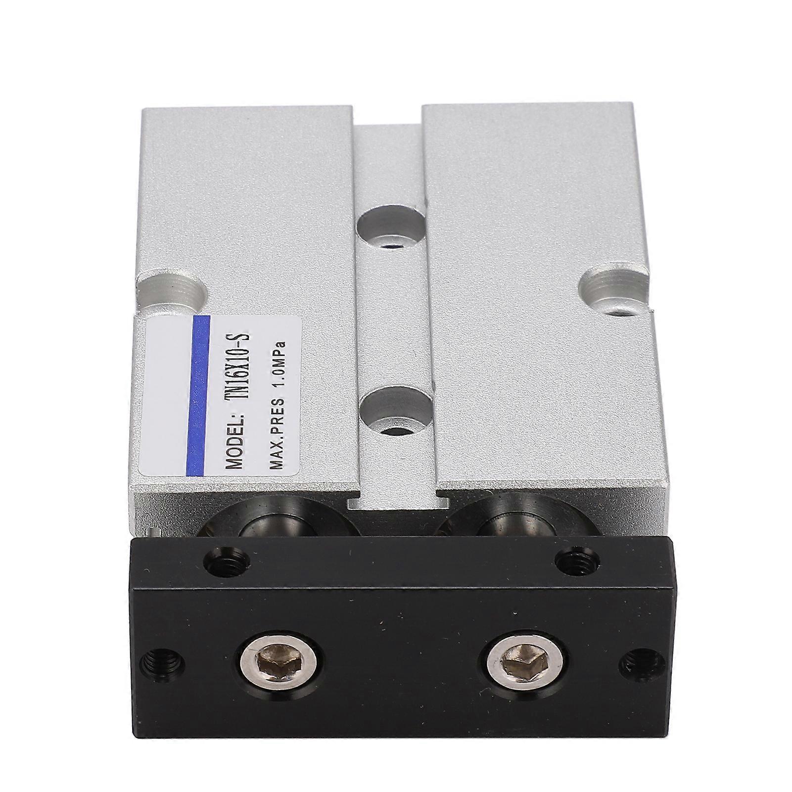 TN16X10-S مزدوجة التمثيل اسطوانة هواء الألومنيوم 16 مم 10 مم السكتة الدماغية