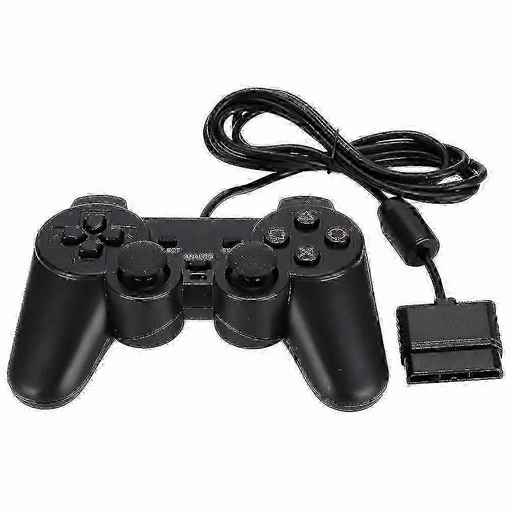 Dual Motor Wired Gamepad with Sensitive Controls for PS2 Console