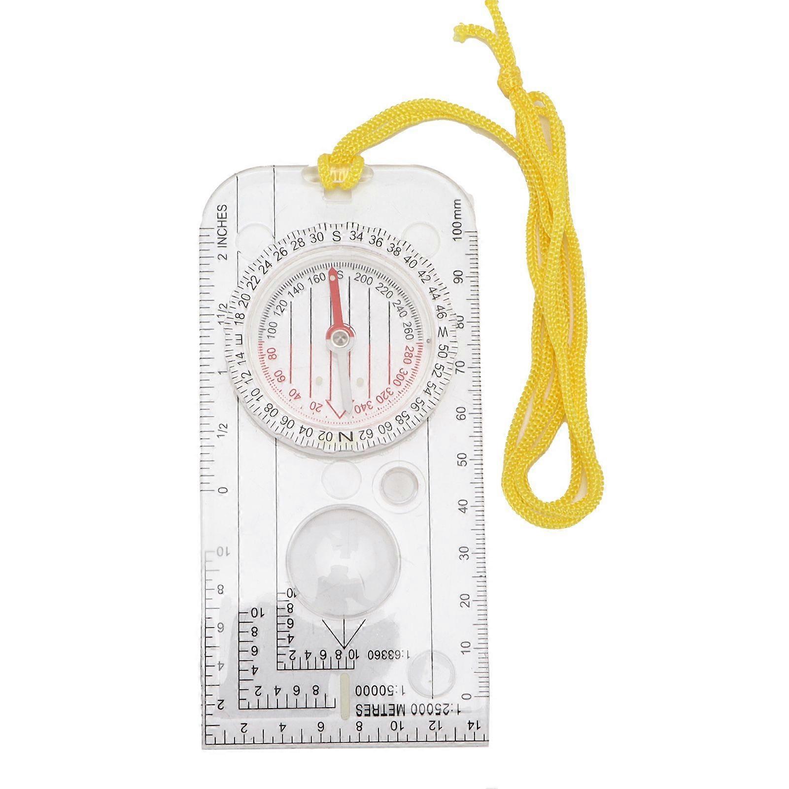 Compass MultiFunction HighAccuracy Easy Carry More Proportion Outdoor Utensil for Camping Travel Hiking