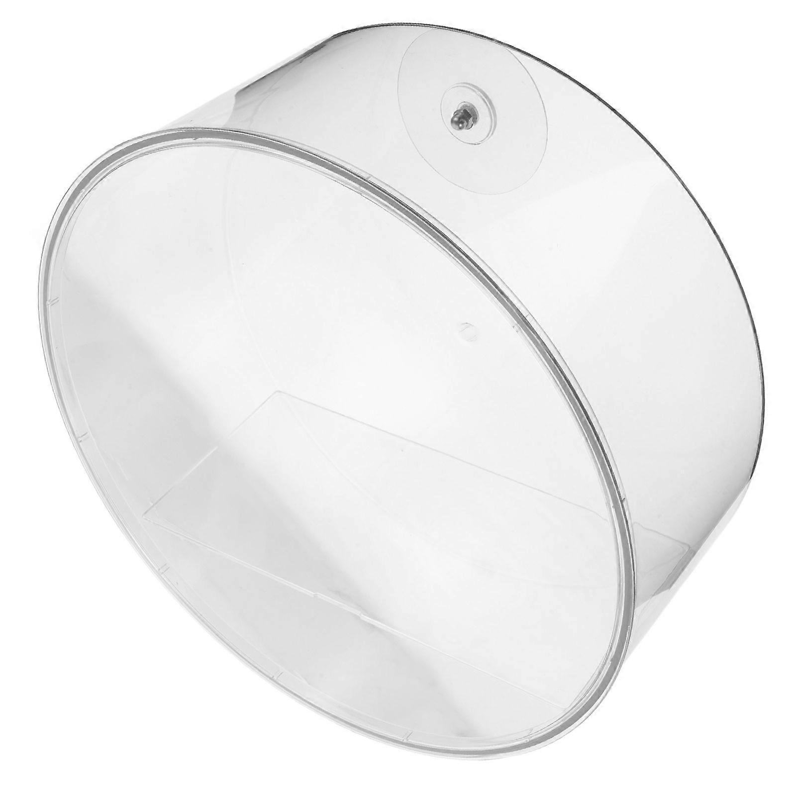 Wall Mounted Storage Box Round Display Holder for Storage 2Sets Plastic