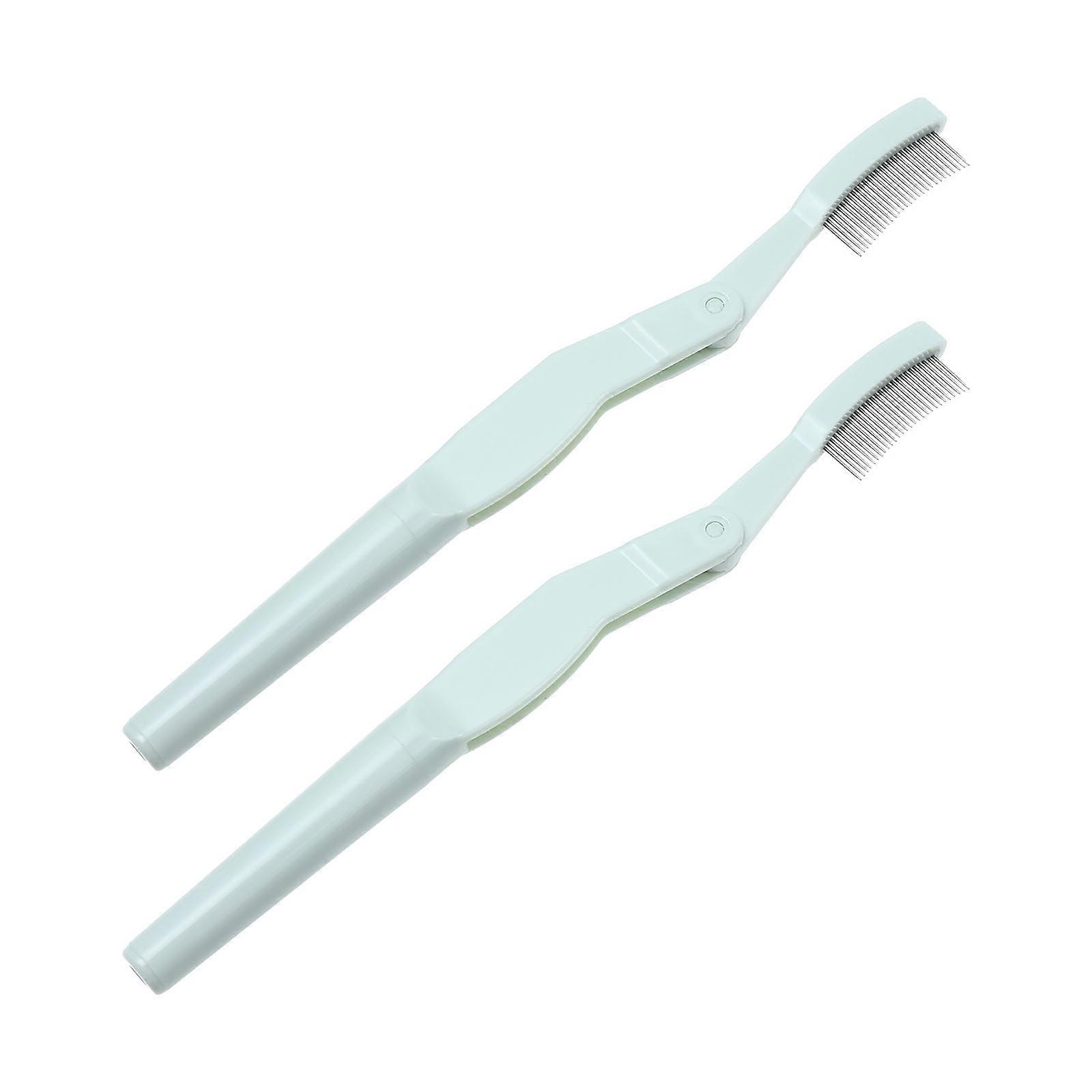 Eyelash Comb Foldable Eyelash Brush for Makeup 4Pcs Portable Tool