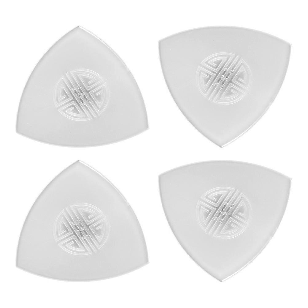 Nylon Ruan Plectrum for Strumming 4Pcs White Musical Instrument Supply