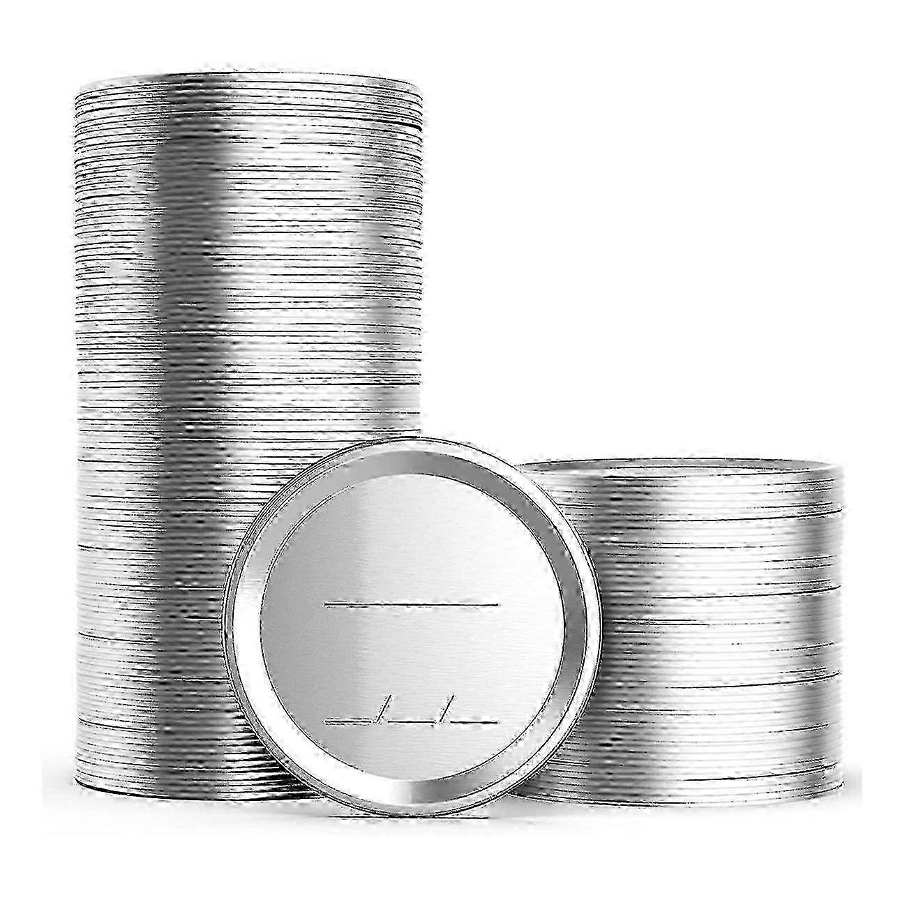 100Pcs 70mm Regular Mouth Canning Lids for Ball,Jars Split -Type Metal Jar Lids for Canning,for Regular Mouth Jars