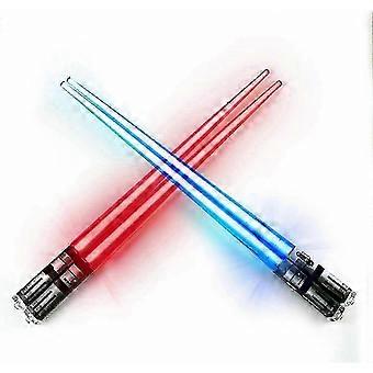 Illuminated Chopsticks with LED Lights (2 Pairs, Red and Blue)