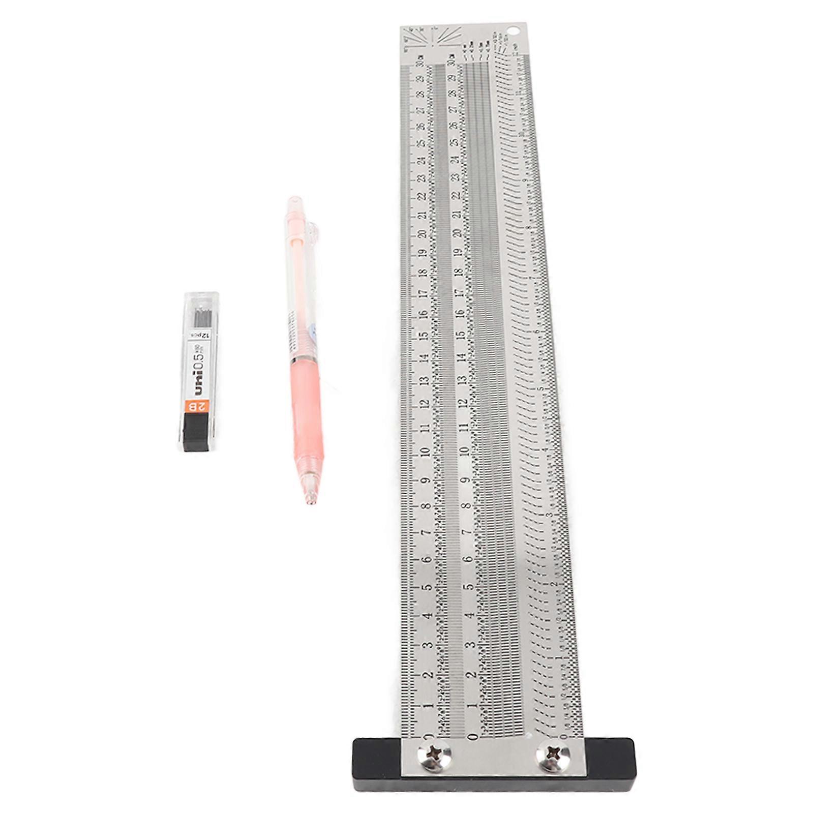 Ultra-precise stainless steel marking ruler for woodworking