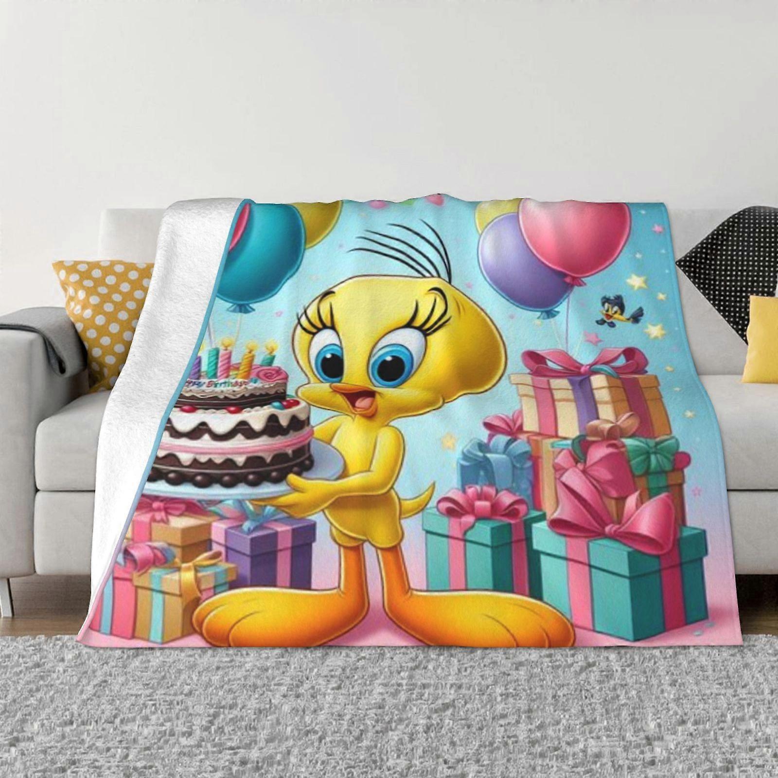 n602 TweetyBird Decke Super Soft Throw Decke, warme leichte Plüschdecken ju602