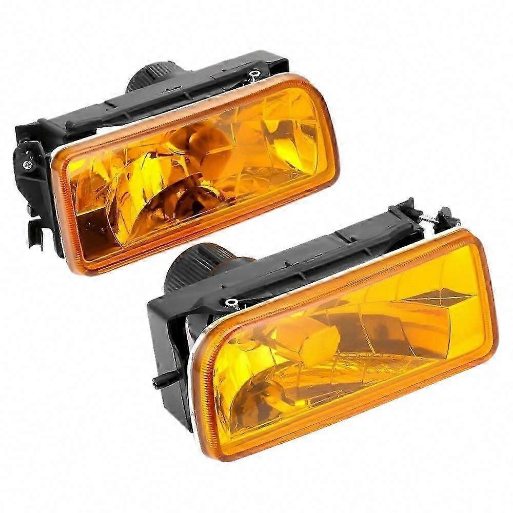 E36 Fog Lights for M3 (E36) 3 Series 1992-1999, Yellow Lens Replacement Assembly, 1 Pair
