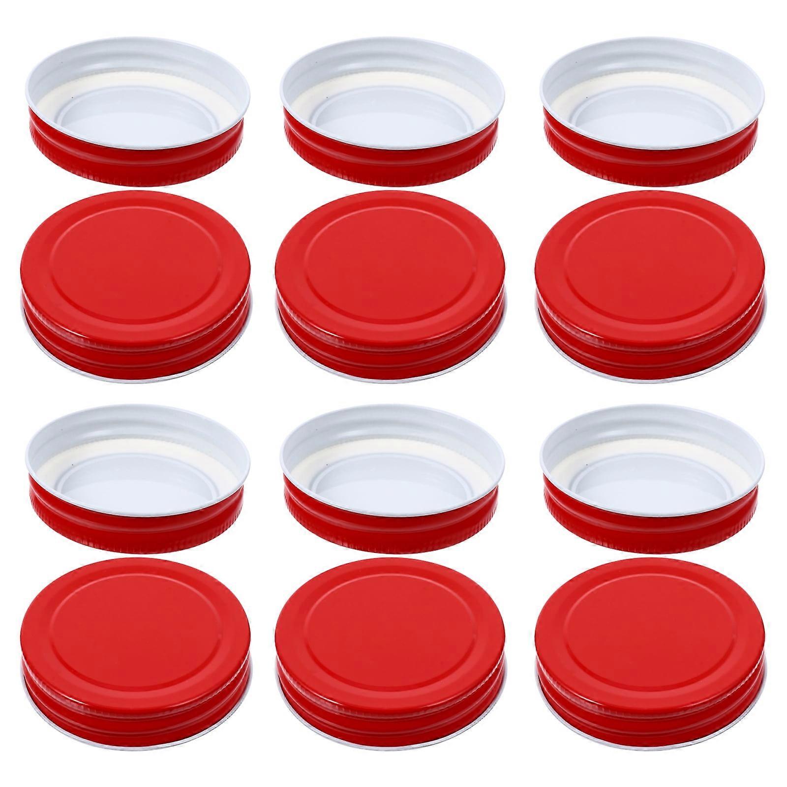 12pcs 70mm Tinplate Lids for Regular Mouth Mason Jars
