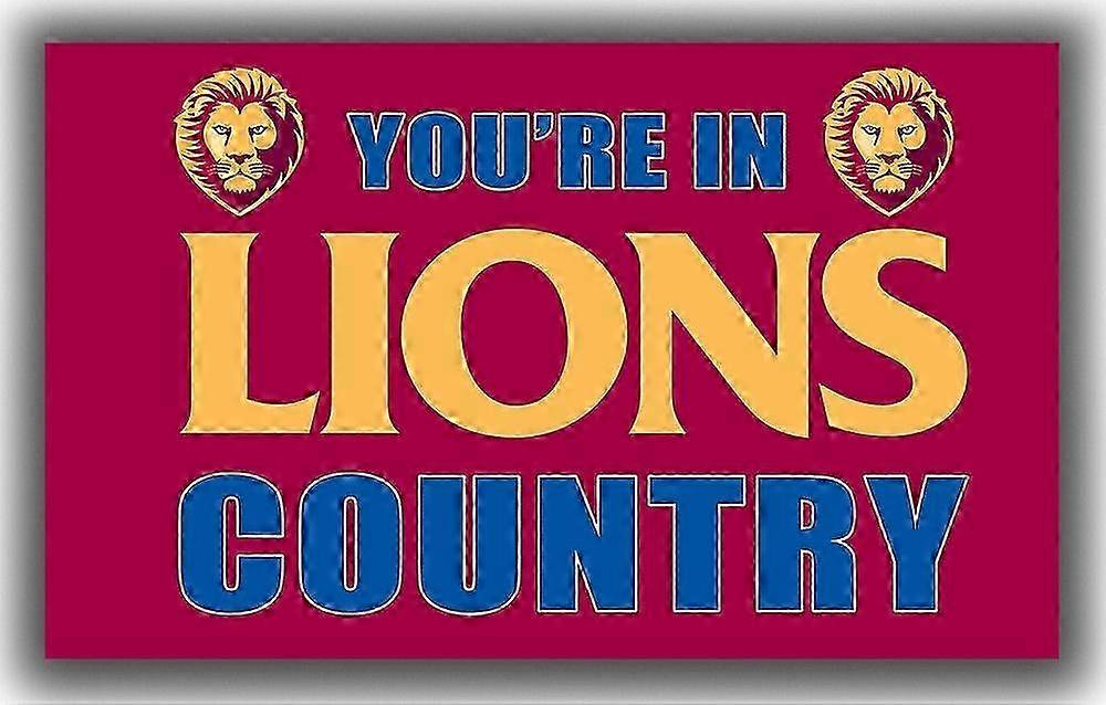 Brisbane Football Team Memorabele Vlag Leeuwen Land Vorm 438 2025