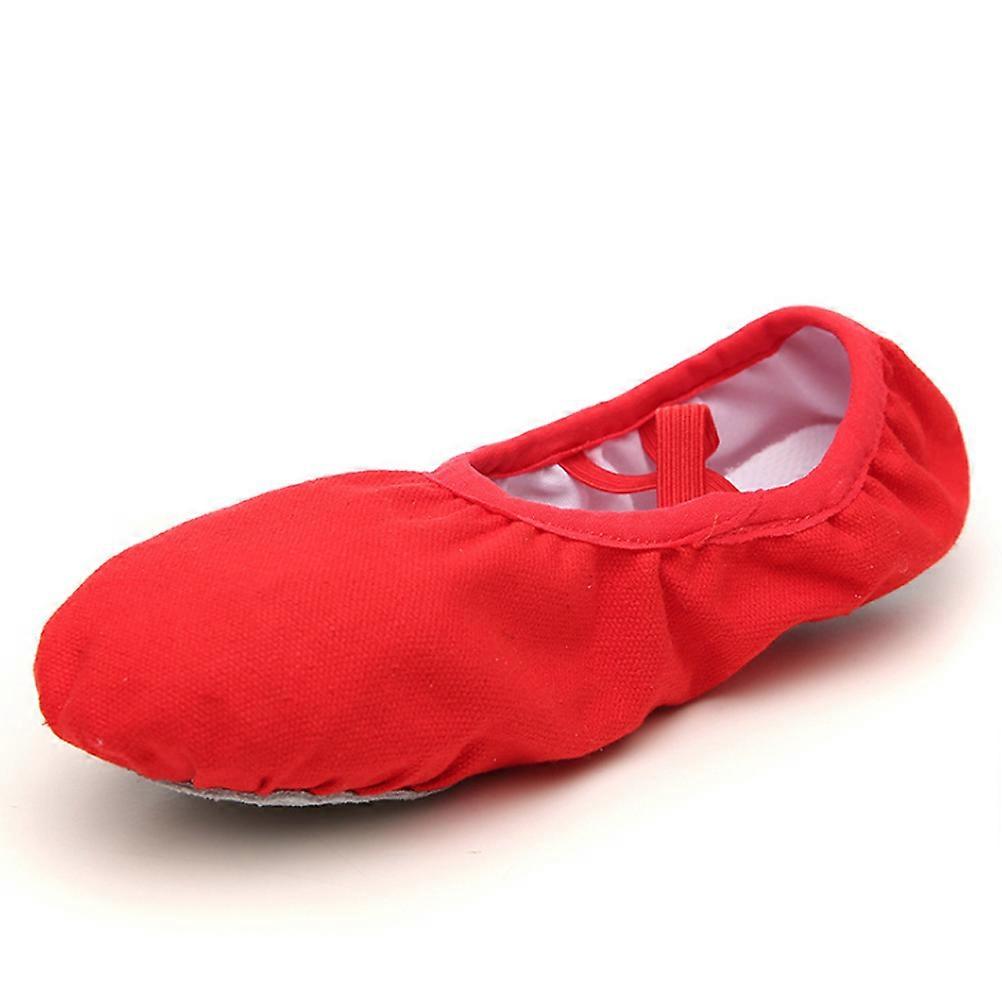 Red Ballet Shoes Soft Sole for Dancing 1Pair Ballet Practice Slipper