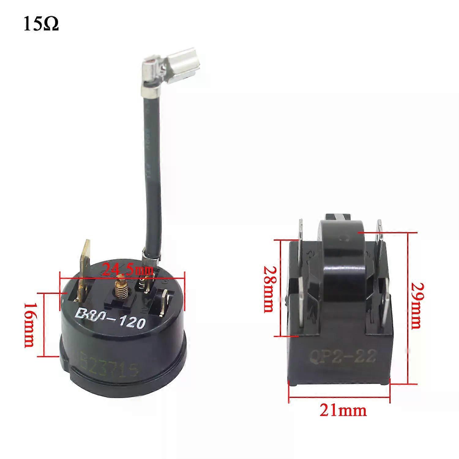 ptc Refrigerator starter relay QP2-15 compressor thermal overload protector
