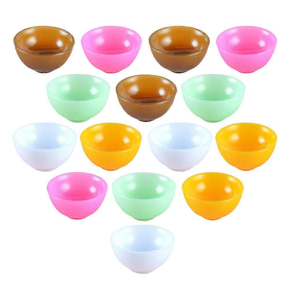 Miniature Kitchen Set Mini House Accessories for Household Ornaments Pvc Assorted Color with 15Pcs