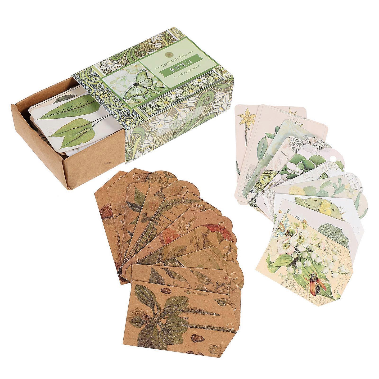 Craft Enthusiasts Decorative Paper Note Backing Vintage Design 5x7cm Rustic Style 2 Boxes