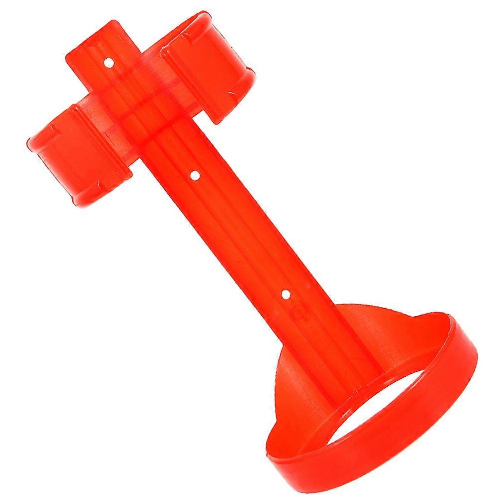 Fire Extinguisher Wall Mount Rack for Storage Use 3Pcs Red Plastic Holder